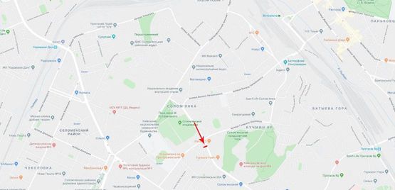 Схема рекламної площини за адресою Соломенская ул. 8