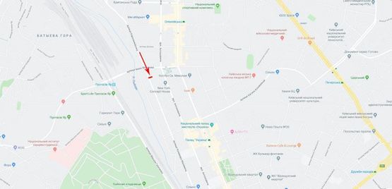 Схема рекламної площини за адресою Малевича Казимира ул, 17