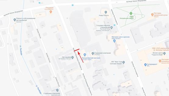 Схема рекламної площини за адресою Малевича Казимира ул. 31