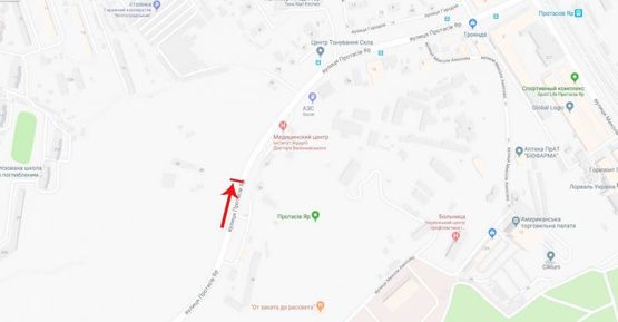 Схема рекламної площини за адресою Протасов яр ул. 48