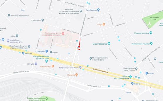 Схема рекламної площини за адресою Черновола ул. 41