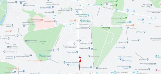 Схема рекламної площини за адресою Телиги Е, ул. 3 напротив