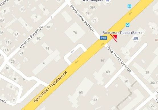 Схема рекламной плоскости по адресу Победы пр. - Ремесленная ул.