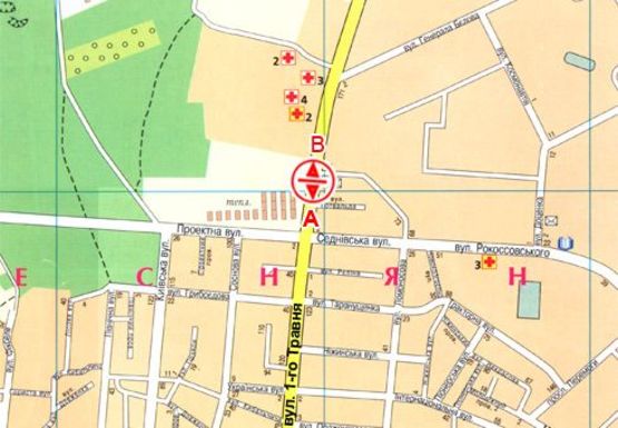 Схема рекламной плоскости по адресу 1 Мая ул., 159 - 4