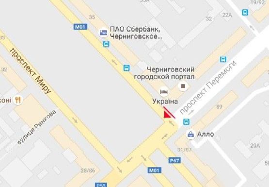 Схема рекламной плоскости по адресу Мира пр., 33