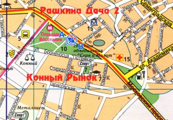 Схема рекламной плоскости по адресу Московский пр., 94 - Дом культуры (остановка)
