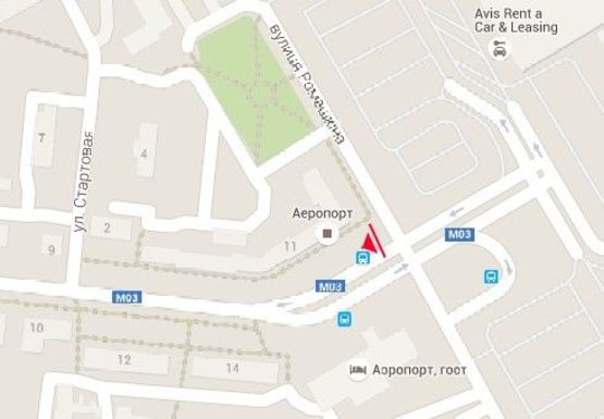 Схема рекламної площини за адресою Аэрофлотская ул., 11 - Ромашкина ул.