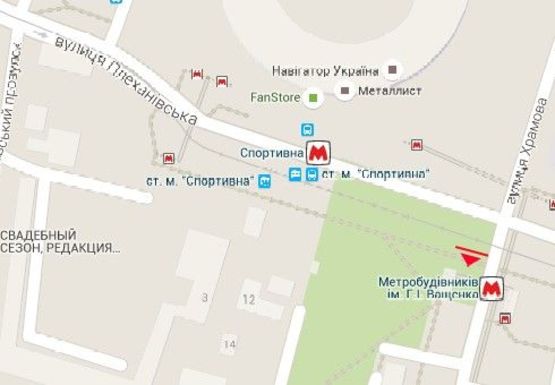 Схема рекламной плоскости по адресу Державинская ул. - Плехановская ул.