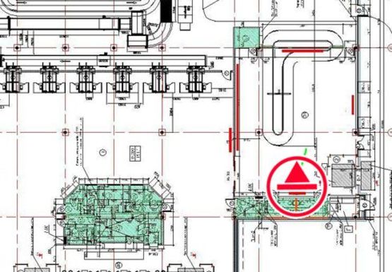 Схема рекламной плоскости по адресу Зал прилета и получения багажа, 1 этаж (Терминал D)