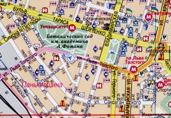 Схема рекламной плоскости по адресу Льва Толстого ул., 25 (BackLit)