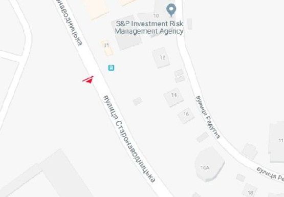 Схема рекламної площини за адресою Старонаводницкая ул., 8а (BackLit)