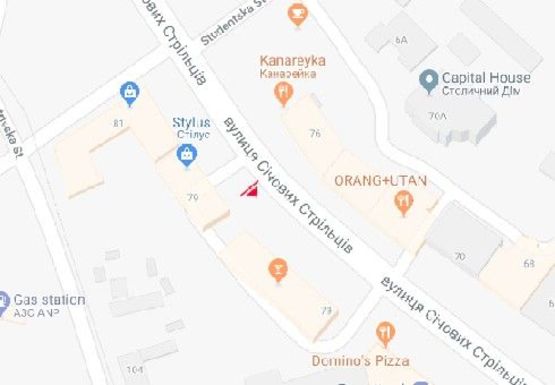 Схема рекламної площини за адресою Сечевых Стрельцов ул., 79 (бывш. Артема ул.) (BackLit)