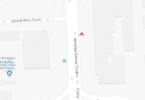 Схема рекламної площини за адресою Телиги ул., 2 - Гонты ул. (в сторону ст. м. "Шулявская") (BackLit)