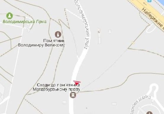 Схема рекламной плоскости по адресу Владимирский спуск