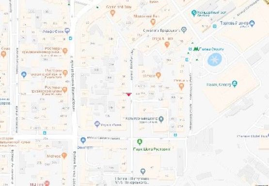 Схема рекламной плоскости по адресу Шота Руставели ул, 34