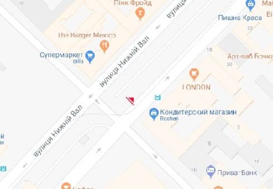 Схема рекламної площини за адресою Верхний Вал ул., 16