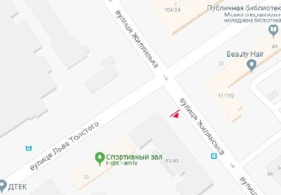 Схема рекламной плоскости по адресу Жилянская ул., 83/53