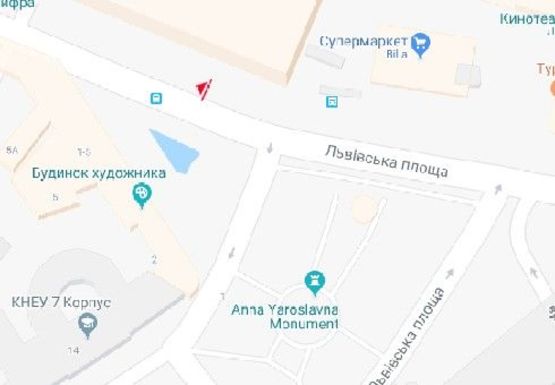 Схема рекламной плоскости по адресу Сечевых Стрельцов ул., 8