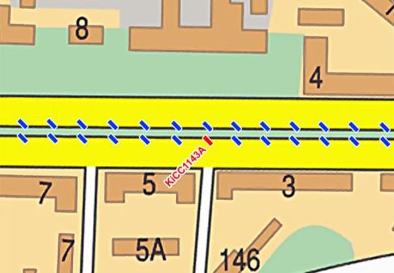 Схема рекламної площини за адресою Победы пр.