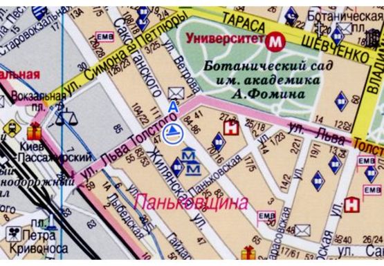 Схема рекламної площини за адресою Жилянская ул., 83\53