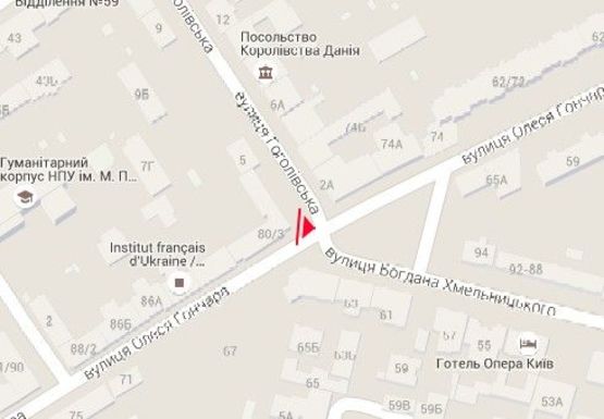 Схема рекламной плоскости по адресу Гончара ул., 80_3