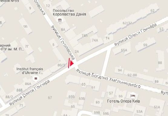 Схема рекламной плоскости по адресу Гончара ул., 80_3