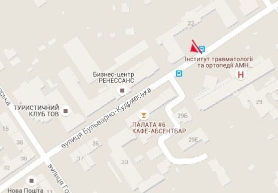 Схема рекламной плоскости по адресу Бульварно-Кудрявская ул., 22 (бывшая Воровского ул.)