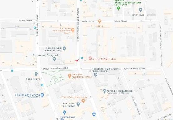 Схема рекламной плоскости по адресу Большая Васильковская ул., 94