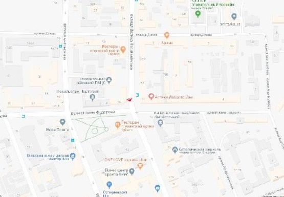 Схема рекламної площини за адресою Большая Васильковская ул., 94