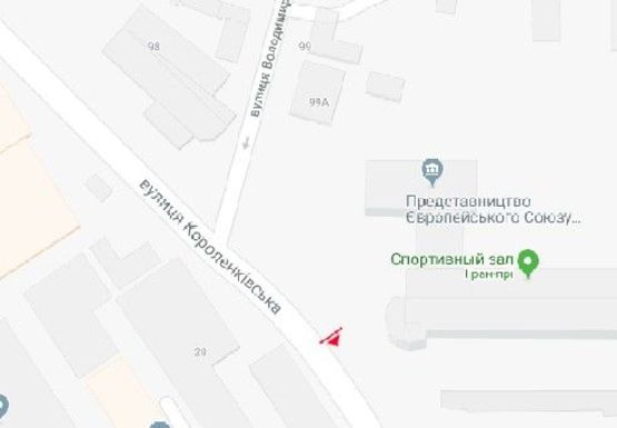 Схема рекламної площини за адресою Короленковская ул., 101