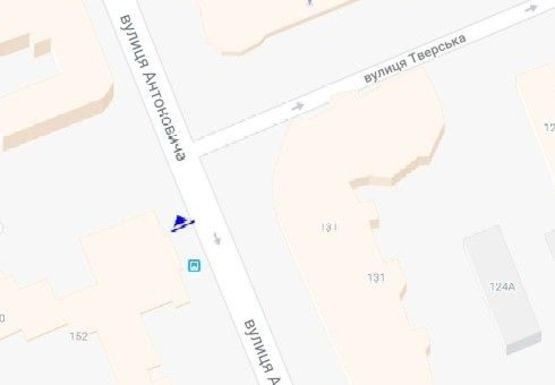 Схема рекламної площини за адресою Антоновича ул., 150