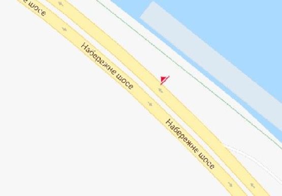 Схема рекламной плоскости по адресу Набережное шоссе