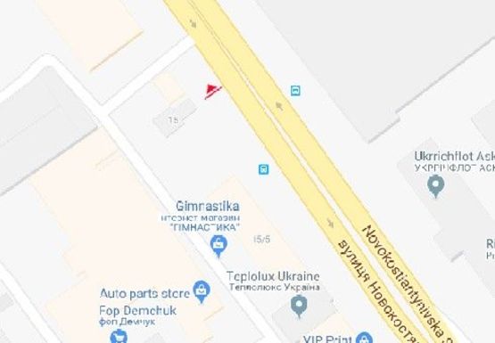 Схема рекламной плоскости по адресу Новоконстантиновская ул., 15