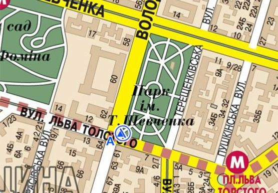 Схема рекламной плоскости по адресу Льва Толстого ул., 61/11 напротив