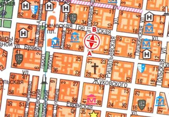 Схема рекламної площини за адресою Екатерининская ул., 29