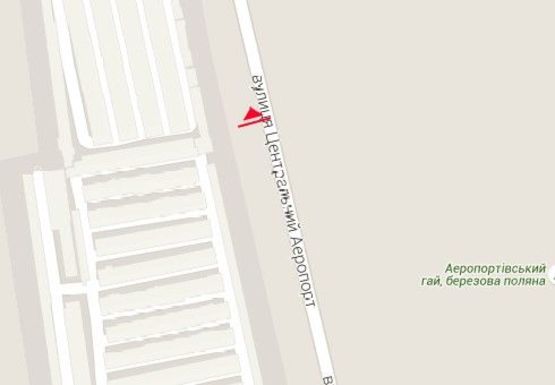 Схема рекламної площини за адресою Центральний аеропорт ул. (№21)