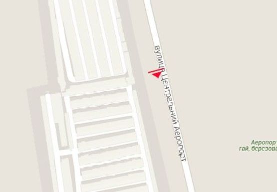 Схема рекламної площини за адресою Центральний аеропорт ул. (№21)