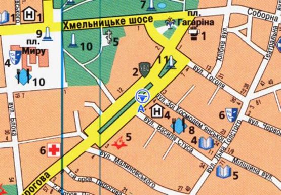 Схема рекламной плоскости по адресу Пирогова ул. [№15] (сквер)