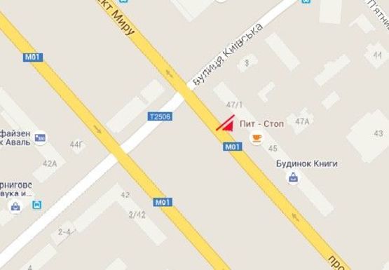 Схема рекламной плоскости по адресу Мира пр., ресторан Мама-Мия