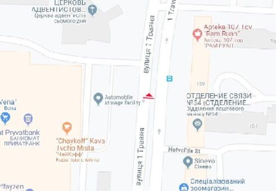 Схема рекламной плоскости по адресу 1 Мая ул., 159 - 4