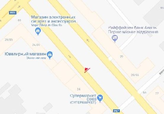 Схема рекламной плоскости по адресу Мира пр., 24