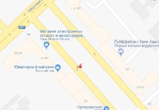 Схема рекламной плоскости по адресу Мира пр., 24 - Мира пр., 26