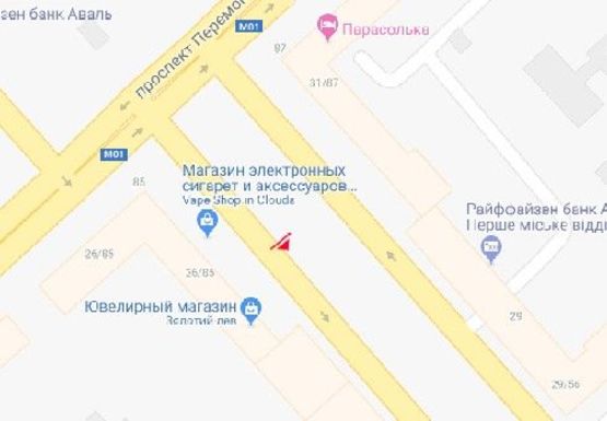 Схема рекламной плоскости по адресу Мира пр., 26