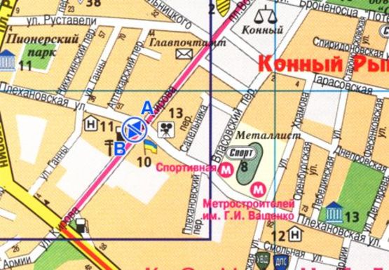 Схема рекламной плоскости по адресу Молочная ул. - Плехановская ул., 20а