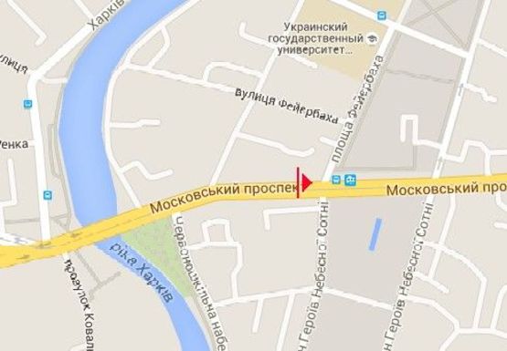 Схема рекламной плоскости по адресу Московский пр., 41