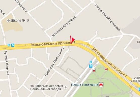 Схема рекламной плоскости по адресу Московский пр., 111