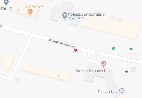 Схема рекламної площини за адресою Мечникова ул., 8