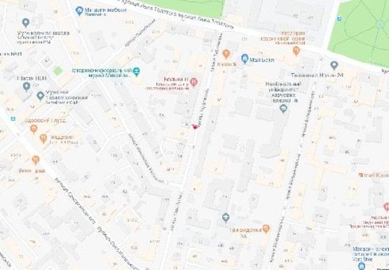 Схема рекламной плоскости по адресу Тарасовская ул.,10А