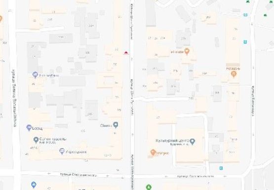 Схема рекламной плоскости по адресу Шота Руставели ул, 30