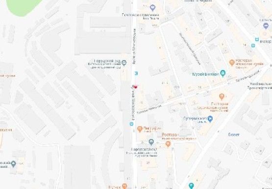 Схема рекламної площини за адресою Московская ул, 8